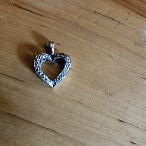 Silver heart charm